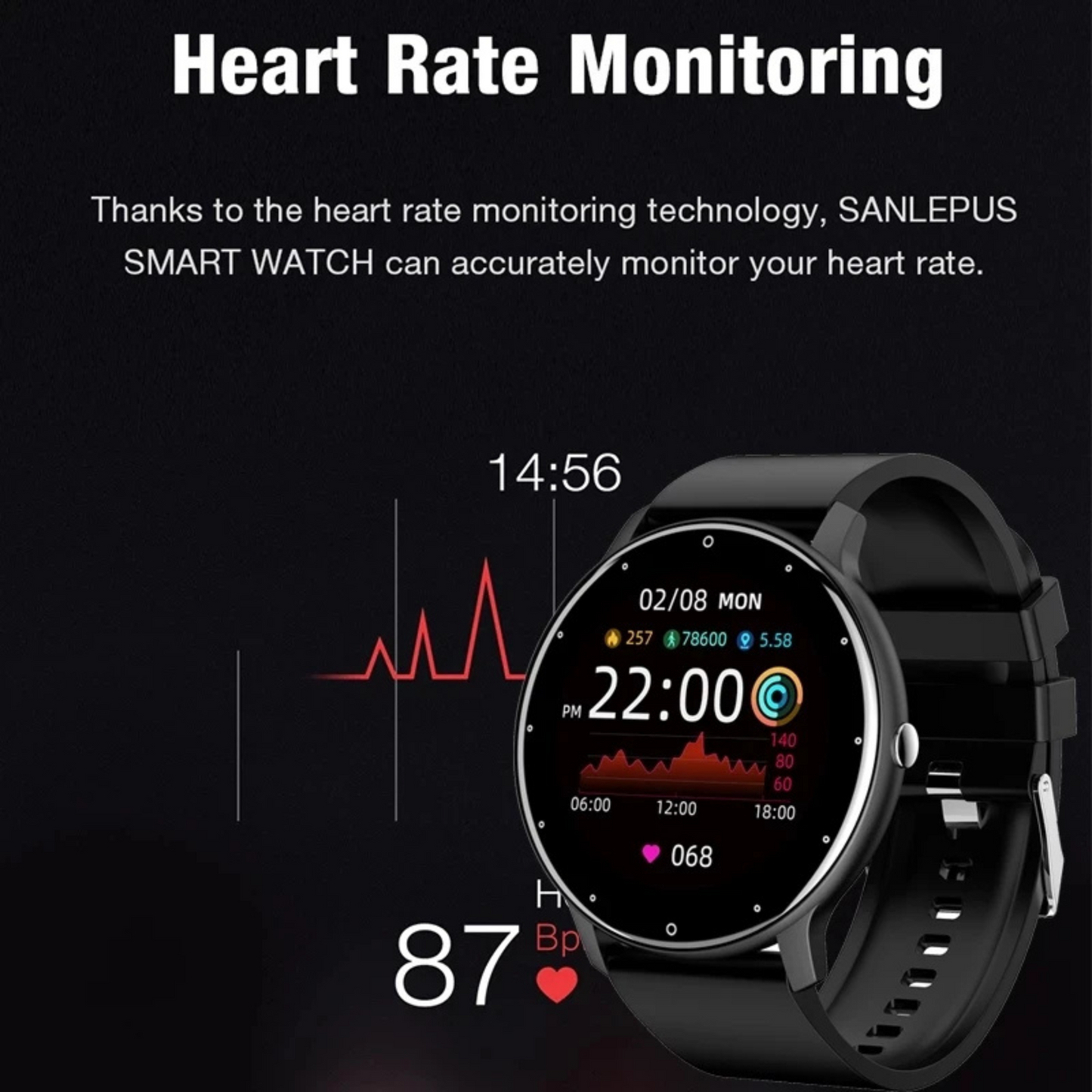 Smartwatch with Bluetooth Calling & Health Monitoring