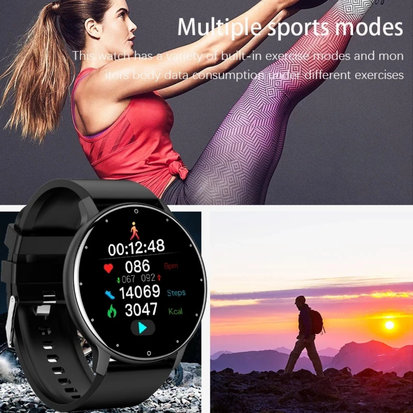 Smartwatch with Bluetooth Calling & Health Monitoring